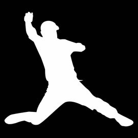 Vinyl Decal Sticker for Computer Wall Car Mac MacBook and More Sports Sticker Baseball Player Decal Size 5.2 x 6 inches