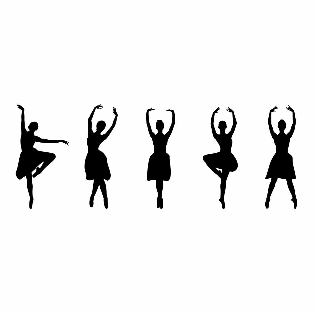 Vinyl Decal Sticker for Computer Wall Car Mac MacBook and More - Ballet Dancer Silhouette Decal