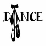 Dance with Ballet Shoes Vinyl Decal Sticker for Computer Wall Car Mac MacBook - 5.2