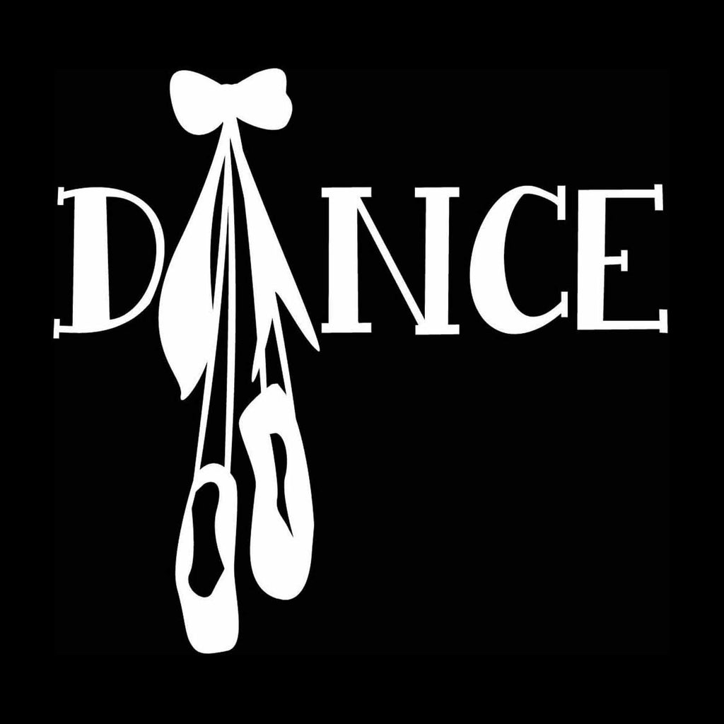 Dance with Ballet Shoes Vinyl Decal Sticker for Computer Wall Car Mac MacBook - 5.2" x 5"