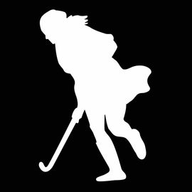 Vinyl Decal Sticker for Computer Wall Car Mac MacBook and More Sports Sticker Field Hockey Decal - Size 7 x 4.5 inches