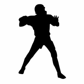 Vinyl Decal Sticker for Computer Wall Car Mac MacBook and More Sports Sticker Football Decal Size 7 x 4.5 inches