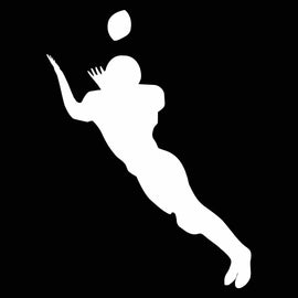Vinyl Decal Sticker for Computer Wall Car Mac MacBook and More Sports Sticker Football Decal Size 5.2 x 3.9 inches