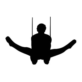 Vinyl Decal Sticker for Computer Wall Car Mac MacBook and More Sports Sticker Gymnast Decal Gymnastics - Size 5.2 x 3.5 inches