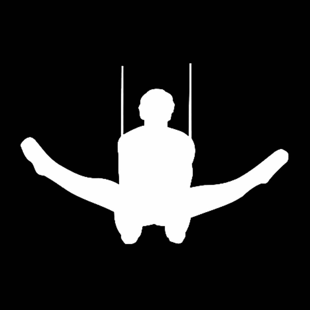 Vinyl Decal Sticker for Computer Wall Car Mac MacBook and More Sports Sticker Gymnast Decal Gymnastics - Size 5.2 x 3.5 inches