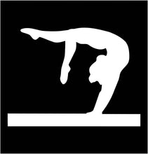 Load image into Gallery viewer, Vinyl Decal Sticker for Computer Wall Car Mac MacBook and More Sports Sticker Gymnast Decal Gymnastics - Size 5.2 x 4 inches