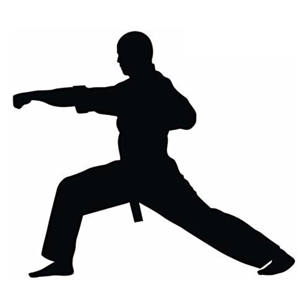 Vinyl Decal Sticker for Computer Wall Car Mac MacBook and More Sports Sticker - Karate Decal - Size 5.2 x 6 inches