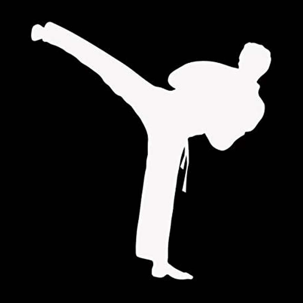 Vinyl Decal Sticker for Computer Wall Car Mac MacBook and More Sports Sticker - Karate Decal - Size 5.2 x 5.6 inches