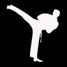 Load image into Gallery viewer, Vinyl Decal Sticker for Computer Wall Car Mac MacBook and More Sports Sticker - Karate Decal - Size 5.2 x 5.6 inches