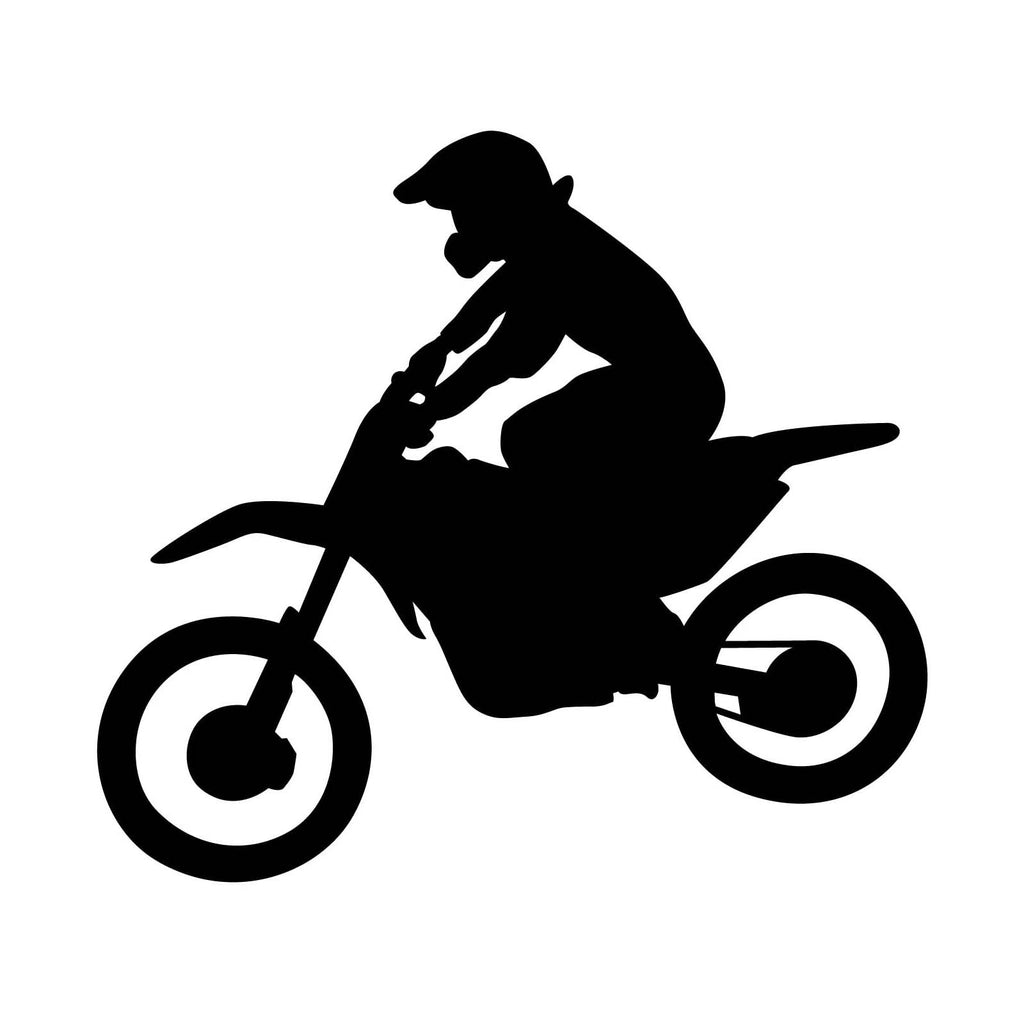 Vinyl Decal Sticker for Computer Wall Car Mac MacBook and More Motorcycle Sticker Motorcross - Size 5.2 x 4.7 inches