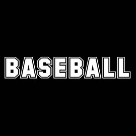 Vinyl Decal Sticker for Computer Wall Car Mac MacBook and More - Baseball - 8 x 1.4 inches