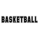 Vinyl Decal Sticker for Computer Wall Car Mac MacBook and More - Basketball - 8 x 1.5 inches