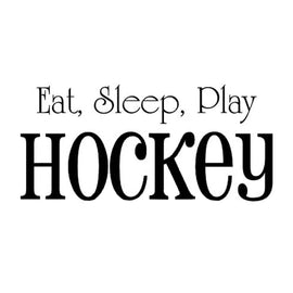 Vinyl Decal Sticker for Computer Wall Car Mac MacBook and More - Hockey - 8 x 4.25 inches