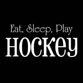 Vinyl Decal Sticker for Computer Wall Car Mac MacBook and More - Hockey - 8 x 4.25 inches