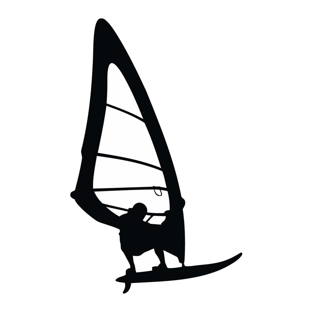 Vinyl Decal Sticker for Computer Wall Car Mac MacBook and More Sports Windsurfing Decal - Size - 5.3 x 3.2 inches