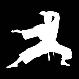 Vinyl Decal Sticker for Computer Wall Car Mac MacBook and More Sports Sticker - Karate Decal - Size 5.2 x 4.6 inches