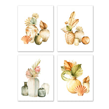 Load image into Gallery viewer, Multicolor African Vases Flower Canvas Floral Print Wall Art Prints Set - Ideal Gift For Family Room Kitchen Play Room Wall Décor Birthday Wedding Anniversary | Set of 4 - Unframed- 8x10 Photos
