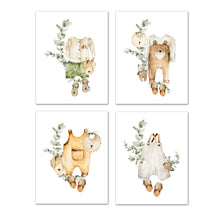 Load image into Gallery viewer, Teddy Suit &amp; Sandle Boho Nursery Wall Art Prints Set - Home Decor For Kids, Child, Children, Baby or Toddlers Room - Gift for Newborn Baby Shower | Set of 4 - Unframed- 8x10 Photos