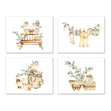 Load image into Gallery viewer, Farmhouse Boho Nursery Baby Products Wall Art Prints Set - Home Decor For Kids, Child, Children, Baby or Toddlers Room - Gift for Newborn Baby Shower | Set of 4 - Unframed- 8x10 Photos