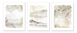 Watercolor Art Marble Design Wall Art Prints Set - Ideal Gift For Family Room Kitchen Play Room Wall Décor Birthday Wedding Anniversary | Set of 3 - Unframed- 8x10 Photos
