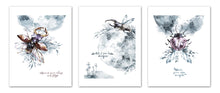 Load image into Gallery viewer, Coleoptera Beetles Motivational Wall Art Prints Set - Home Decor For Kids, Child, Children, Baby or Toddlers Room - Gift for Newborn Baby Shower | Set of 3 - Unframed- 8x10 Photos