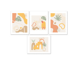 Home Paintings Wall Art Prints Set - Home Decor For Kids, Child, Children, Baby or Toddlers Room - Gift for Newborn Baby Shower | Set of 4 - Unframed- 8x10 Photos