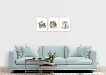 Load image into Gallery viewer, Souther Plantation Houses Watercolor Design Wall Art Prints Set - Ideal Gift For Family Room Kitchen Play Room Wall Décor Birthday Wedding Anniversary | Set of 3 - Unframed- 8x10 Photos
