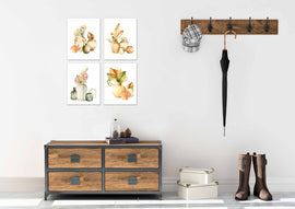 Multicolor African Vases Flower Canvas Floral Print Wall Art Prints Set - Ideal Gift For Family Room Kitchen Play Room Wall Décor Birthday Wedding Anniversary | Set of 4 - Unframed- 8x10 Photos