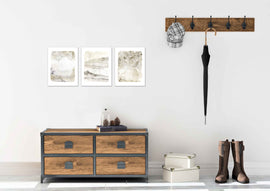 Watercolor Art Marble Design Wall Art Prints Set - Ideal Gift For Family Room Kitchen Play Room Wall Décor Birthday Wedding Anniversary | Set of 3 - Unframed- 8x10 Photos