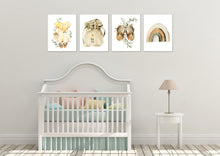 Load image into Gallery viewer, Frok Bag Sandle &amp; Rainbow Boho Nursery Wall Art Prints Set - Home Decor For Kids, Child, Children, Baby or Toddlers Room - Gift for Newborn Baby Shower | Set of 4 - Unframed- 8x10 Photos