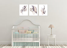Load image into Gallery viewer, Watercolor Fish &amp; Flora Wall Art Prints Set - Home Decor For Kids, Child, Children, Baby or Toddlers Room - Gift for Newborn Baby Shower | Set of 3 - Unframed- 8x10 Photos