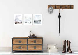 Landscape Snowy Forest Weather Wall Art Prints Set - Ideal Gift For Family Room Kitchen Play Room Wall Décor Birthday Wedding Anniversary | Set of 3 - Unframed- 8x10 Photos