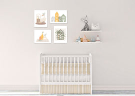 Beautiful Home Designs Wall Art Prints Set - Home Decor For Kids, Child, Children, Baby or Toddlers Room - Gift for Newborn Baby Shower | Set of 4 - Unframed- 8x10 Photos