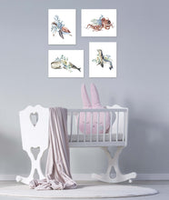 Load image into Gallery viewer, Fish Tortoise Octopus &amp; Seal Nursery Ocean Animal Wall Art Prints Set - Home Decor For Kids, Child, Children, Baby or Toddlers Room - Gift for Newborn Baby Shower | Set of 4 - Unframed- 8x10 Photos