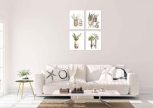 Load image into Gallery viewer, Plant Stands Wall Art Prints Set - Ideal Gift For Family Room Kitchen Play Room Wall Décor Birthday Wedding Anniversary | Set of 4 - Unframed- 8x10 Photos