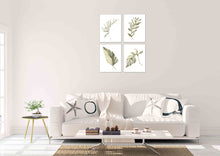 Load image into Gallery viewer, Green Leaves &amp; Foliage 2 Botanical Plants Wall Art Prints Set - Ideal Gift For Family Room Kitchen Play Room Wall Décor Birthday Wedding Anniversary | Set of 4 - Unframed- 8x10 Photos