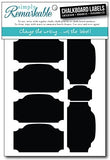 Reusable Chalk Labels - 18 Plaque Shape 3
