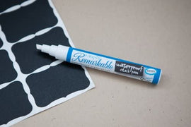 Waterproof Chalk Pen to Write or Draw Custom Labels, Tags and More, White Liquid Chalk Marker, 6mm Chisel Tip