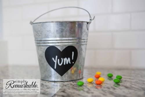 Reusable Chalk Labels - 30 Heart Shape 1.9 x 1.5 Adhesive Chalkboard –  Simply Remarkable