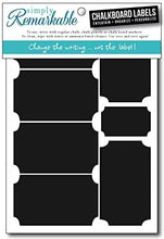 Load image into Gallery viewer, Reusable Chalk Labels - 12 Ticket Shape 3.25&quot; x 1.75&quot; Chalkboard Stickers Wipe Clean and Reuse, Organizing, Decorating, Crafts, Personalized Hostess Gifts, Wedding and Party Favors