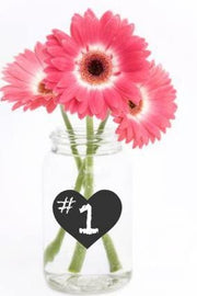 Reusable Chalk Labels - 30 Small Heart Shape 1.75