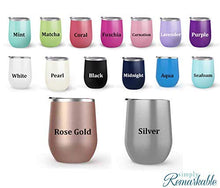 Load image into Gallery viewer, Daddy Is My Hero - Choose your cup color &amp; create a personalized tumbler for Wine Water Coffee &amp; more! Premier Maars Brand 12oz insulated cup keeps drinks cold or hot Perfect gift