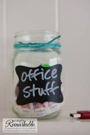 Chalk Labels - 48 Small Elegant Rectangles - Chalkboard Labels Ð Removable, Rewriteable, Simply Remarkable! Organize, Personalize and Entertain with style and simplicity! Light, long lasting Material