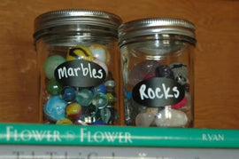 22 Oval Shape Adhesive Chalkboard Stickers in 3 Sizes, Labels are Dishwasher Safe - Wipe Clean and Reused, Organizing, Decorating, Crafts, Personalized Hostess Gifts, Wedding Party Favors