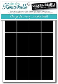 Chalkboard Labels - Rectangle Chalk Labels Removable, Rewriteable, Simply  Remarkable! Organize, Personalize and Entertain Classic, Long Lasting