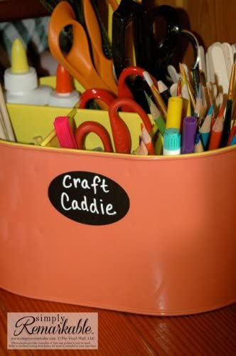 Chalk Labels - 20 Medium Fancy Ovals - Chalkboard Labels Ð Removable, Rewriteable, Simply Remarkable! Organize, Personalize and Entertain with style and simplicity! Classic, long lasting Material - Made in the USA.