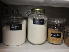 22 Rectangle Shape Adhesive Chalkboard Stickers in 3 Sizes,Labels are Dishwasher Safe - Wipe Clean and Reused, Organizing, Decorating, Crafts, Personalized Hostess Gifts, Wedding Party Favors