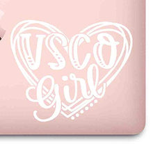 Load image into Gallery viewer, VSCO Girl Heart Decal Sticker for Walls, car, Computer and Locker. for Girls who Like scrunchies, Water Bottles, Turtles, Metal Straws, Tea and sksksk 5.2&quot; x 4.3&quot;
