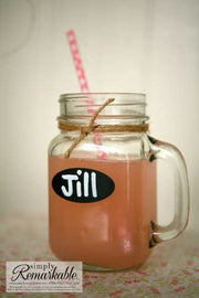 Reusable Chalk Labels - 40 Oval Shape 2