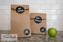 Load image into Gallery viewer, Reusable Chalk Labels - 60 Flower Shape 1.35&quot; Adhesive Chalkboard Stickers